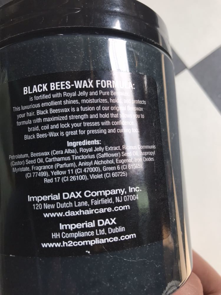  hard-to-find DAX BLACK BEES-WAX bonus size 17,5oz 497gpoma-do beads wax lock n roll 