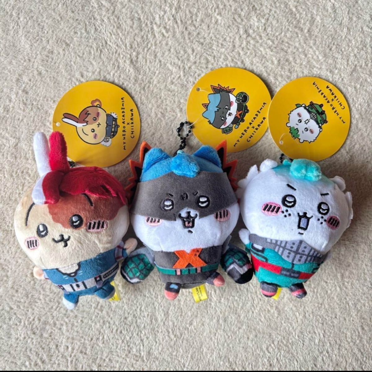 僕のヒーローアカデミア×ちいかわ マスコット 3個セット|Yahoo 僕のヒーローアカデミア×ちいかわ マスコット 3個セット|Yahoo