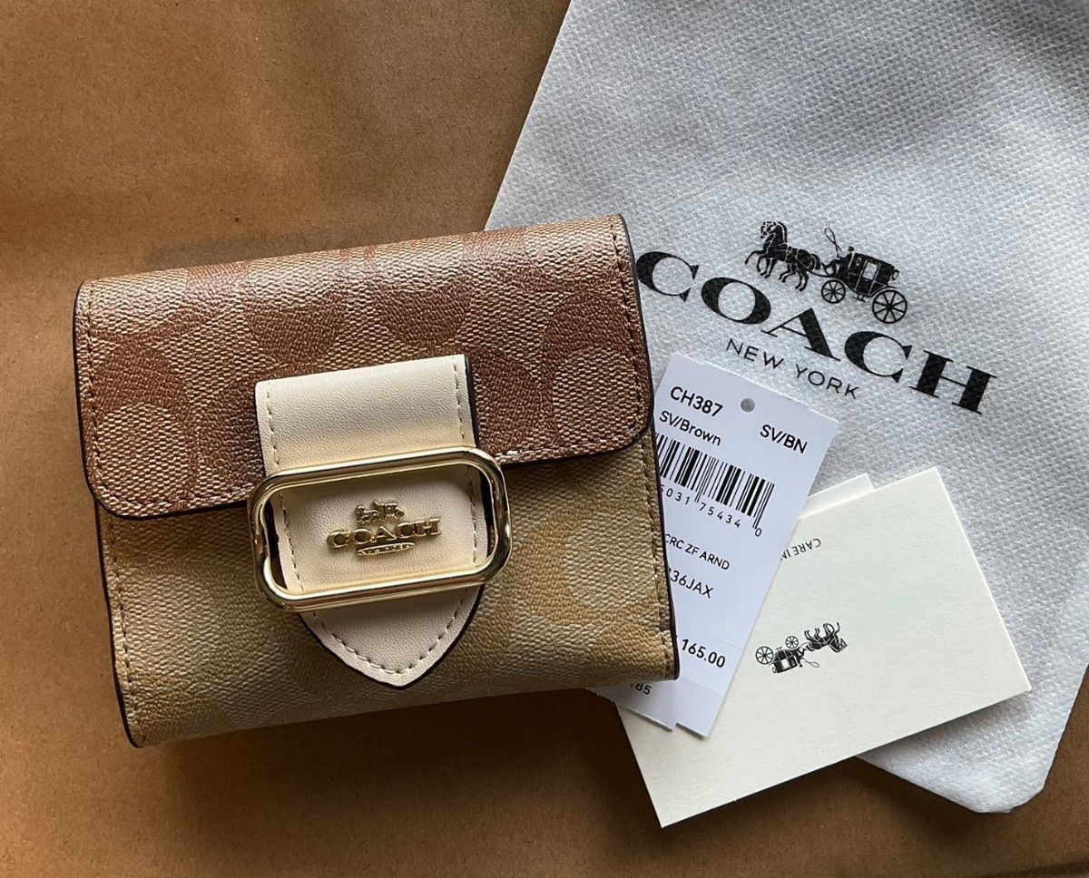 新品 COACH モーガン ウォレット スモールモーガン CH387 折り 新品 COACH モーガン ウォレット スモールモーガン CH387 折り