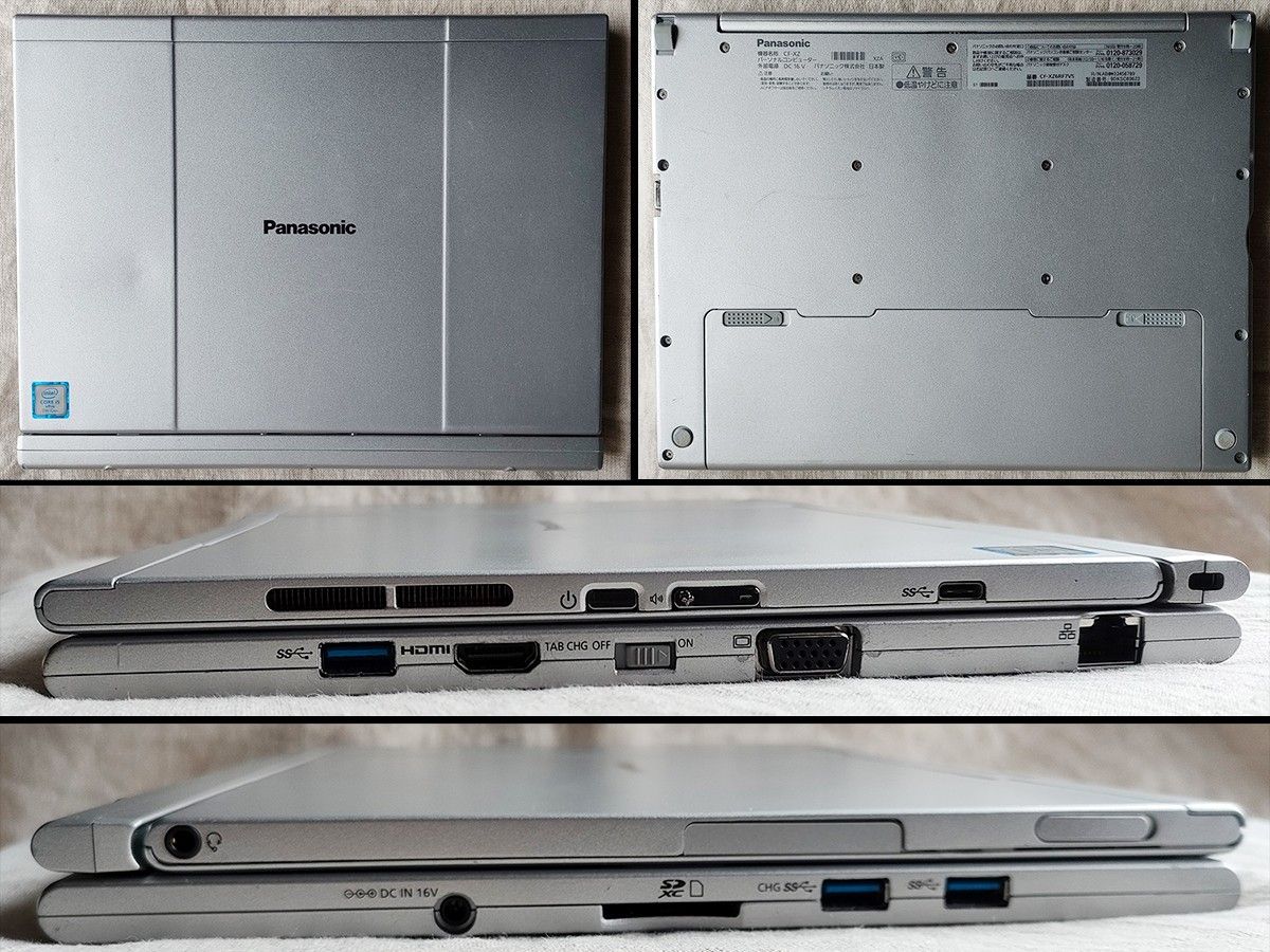 高速タブレットPC Panasonic CF-XZ6 Corei5-7300U SSD256GB 高速タブレットPC Panasonic CF-XZ6 Corei5-7300U SSD256GB