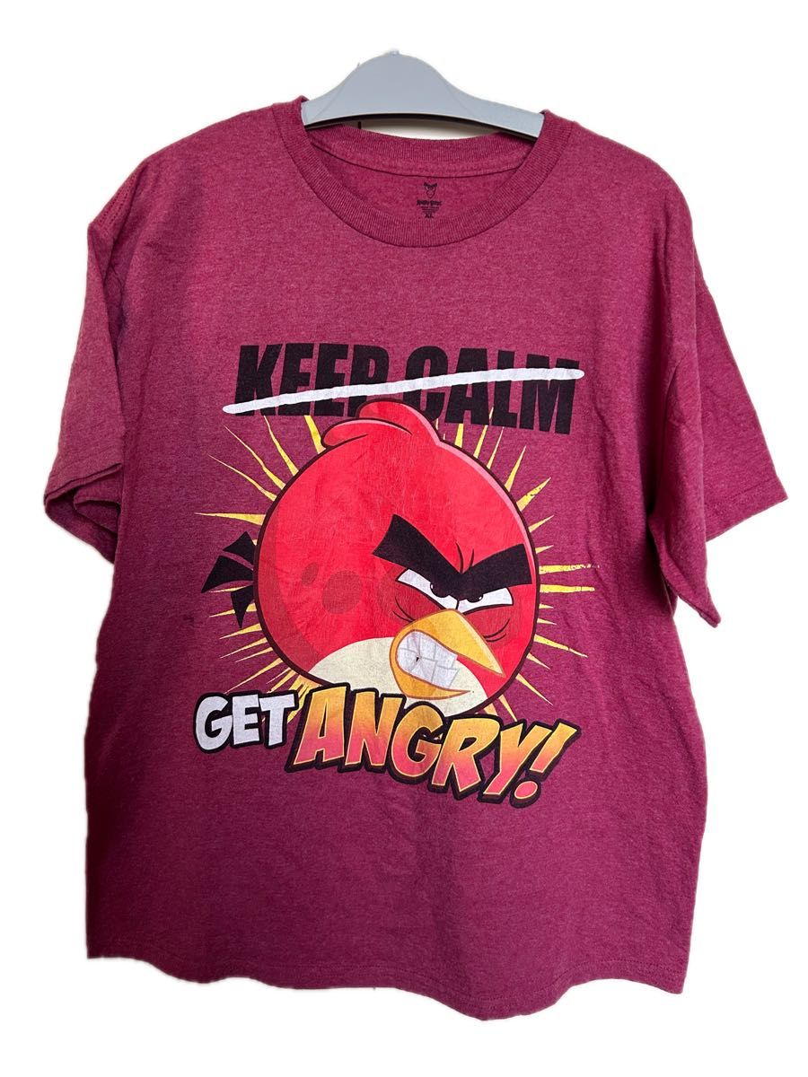 Angry Birds Tシャツ レッド XLサイズ vintage 古着|Yahoo Angry Birds Tシャツ レッド XLサイズ vintage 古着|Yahoo
