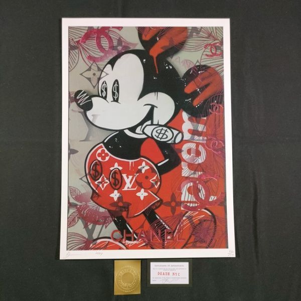 AB113 DEATH NYC 世界限定ポスター 現代アート ポップアート AB113 DEATH NYC 世界限定ポスター 現代アート ポップアート