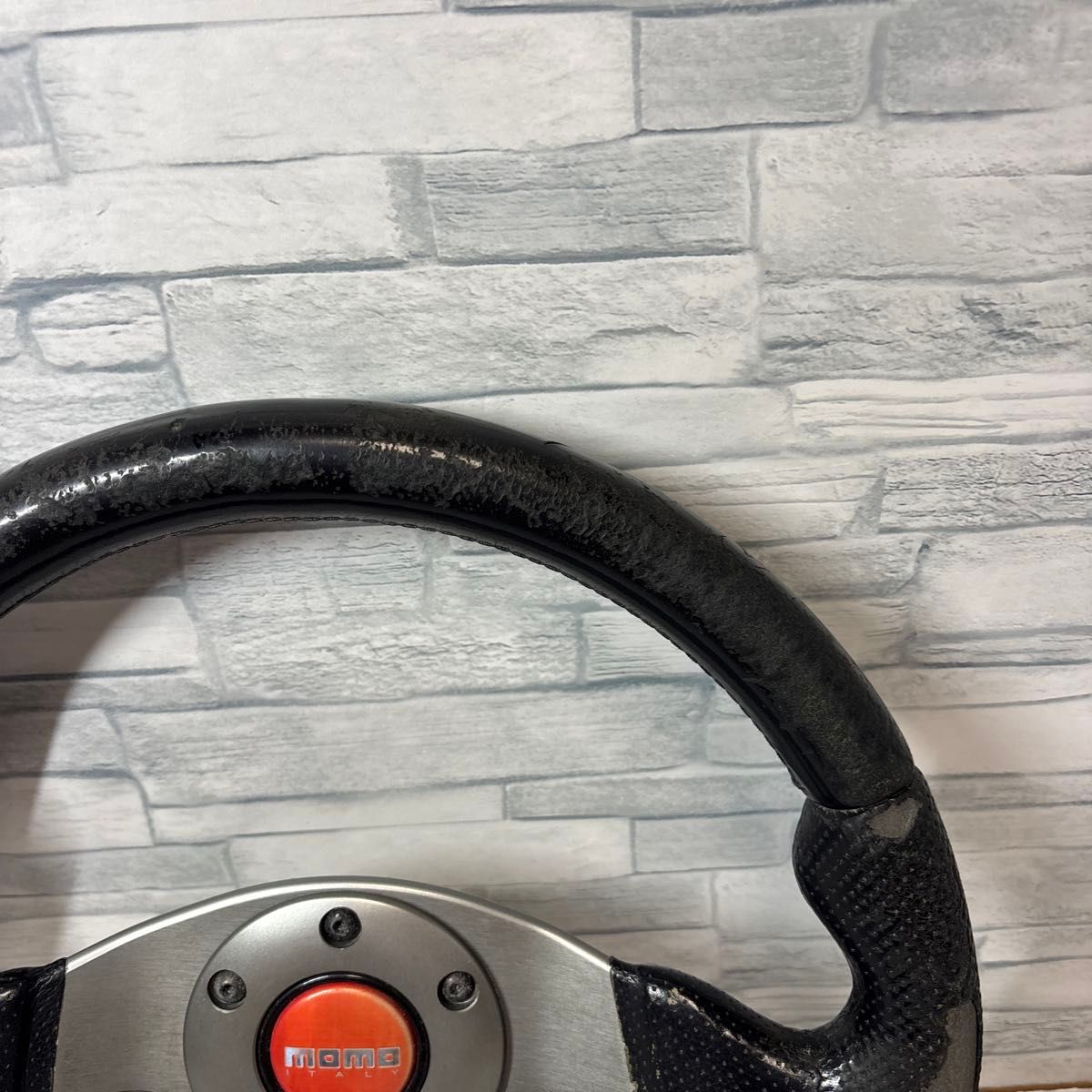 MOMO RACE ステアリング モモ レース 32φ ジャンク品 状態悪 MOMO RACE ステアリング モモ レース 32φ ジャンク品 状態悪