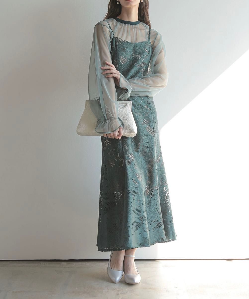 etoll 】3wayシフォンボレロ&レースキャミドレス 結婚式 etoll 】3wayシフォンボレロ&レースキャミドレス 結婚式