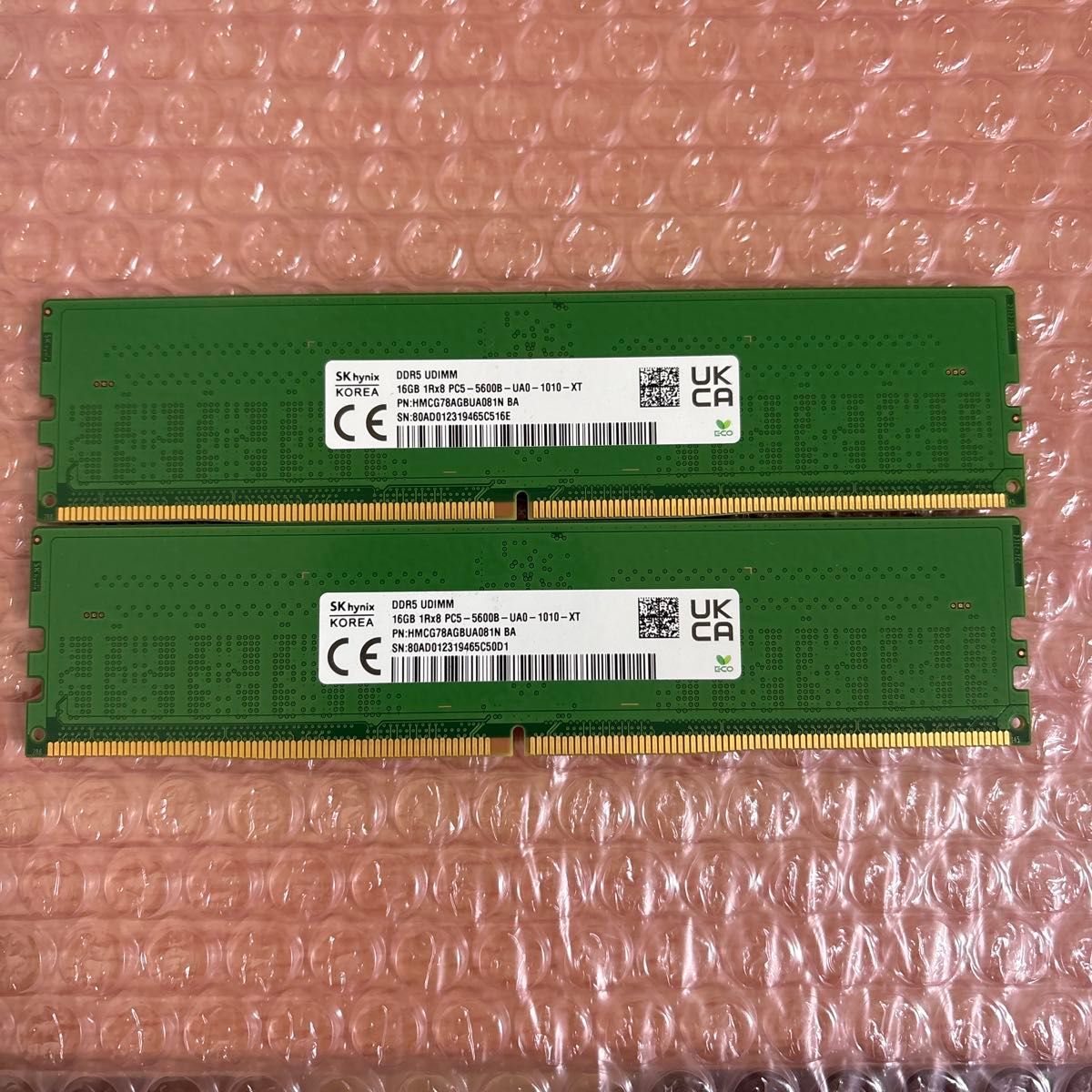 デスクトップPC用メモリー SK hynix PC5-5600B 32GB( 16GB×2枚 デスクトップPC用メモリー SK hynix PC5-5600B 32GB( 16GB×2枚