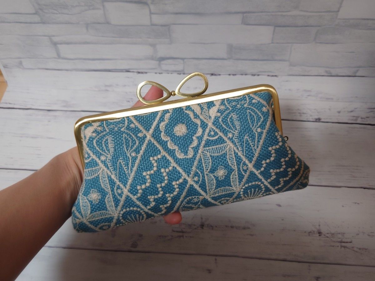 ∞【blue】長財布 ミナペルホネン symphony 親子がま口|Yahoo ∞【blue】長財布 ミナペルホネン symphony 親子がま口|Yahoo