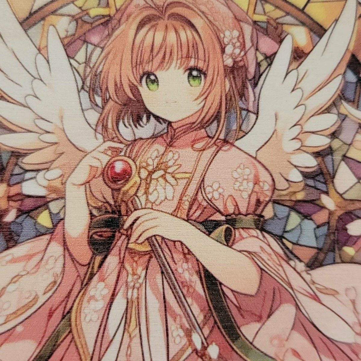 E】カードキャプターさくら 木之本桜 木製コースターE ステンド E】カードキャプターさくら 木之本桜 木製コースターE ステンド