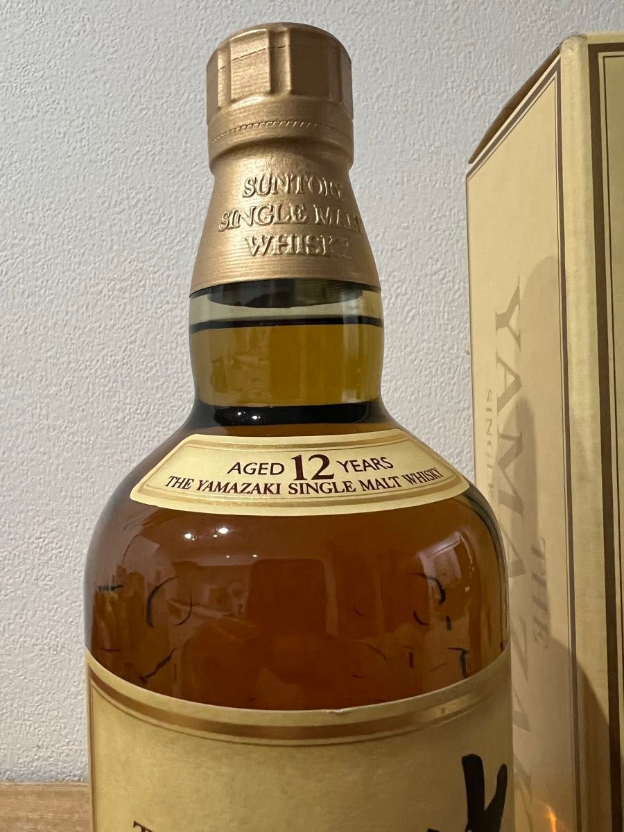 古酒」サントリー ウイスキー シングルモルト 山崎12年 箱付 古酒」サントリー ウイスキー シングルモルト 山崎12年 箱付