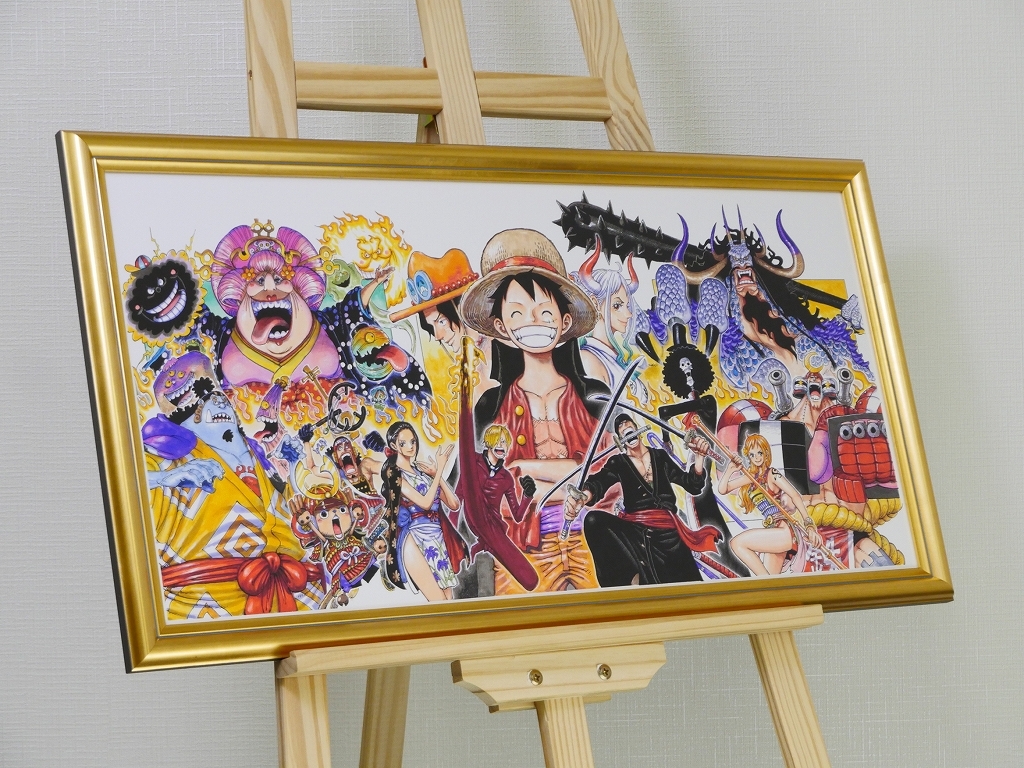 ワンピース ONE PIECE「99巻~101巻繋がるイラストポスター複製 ワンピース ONE PIECE「99巻~101巻繋がるイラストポスター複製