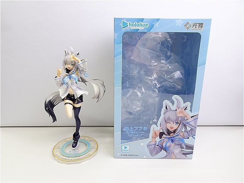 白上フブキ 1/7スケールフィギュア 2019夏イベントver. 開封 PVC 白上フブキ 1/7スケールフィギュア 2019夏イベントver. 開封 PVC