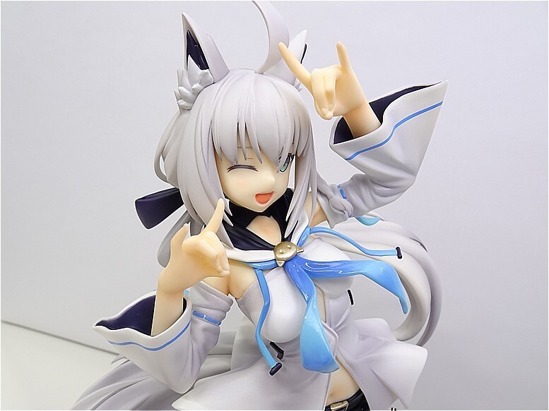 白上フブキ 1/7スケールフィギュア 2019夏イベントver. 開封 PVC 白上フブキ 1/7スケールフィギュア 2019夏イベントver. 開封 PVC