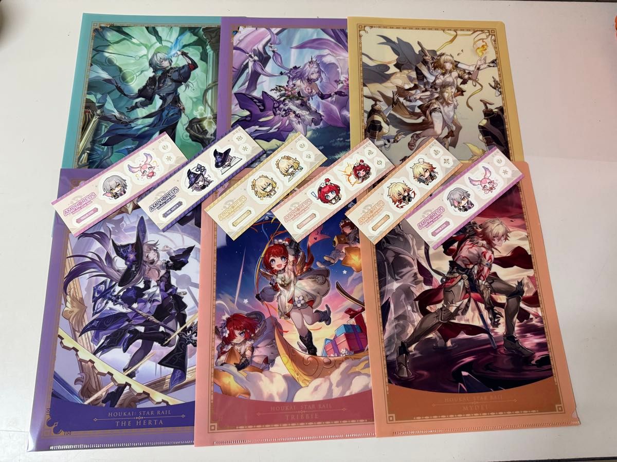 全12種】崩壊スターレイル クリアファイル全6種 ステッカー 全6 全12種】崩壊スターレイル クリアファイル全6種 ステッカー 全6