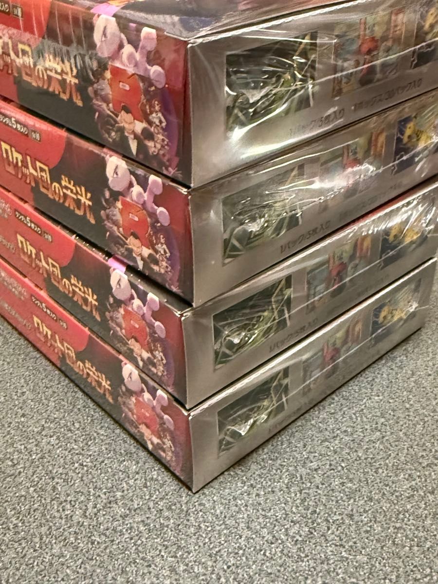シュリンク付き未開封品4BOX】ポケモンカードゲーム シュリンク付き未開封品4BOX】ポケモンカードゲーム