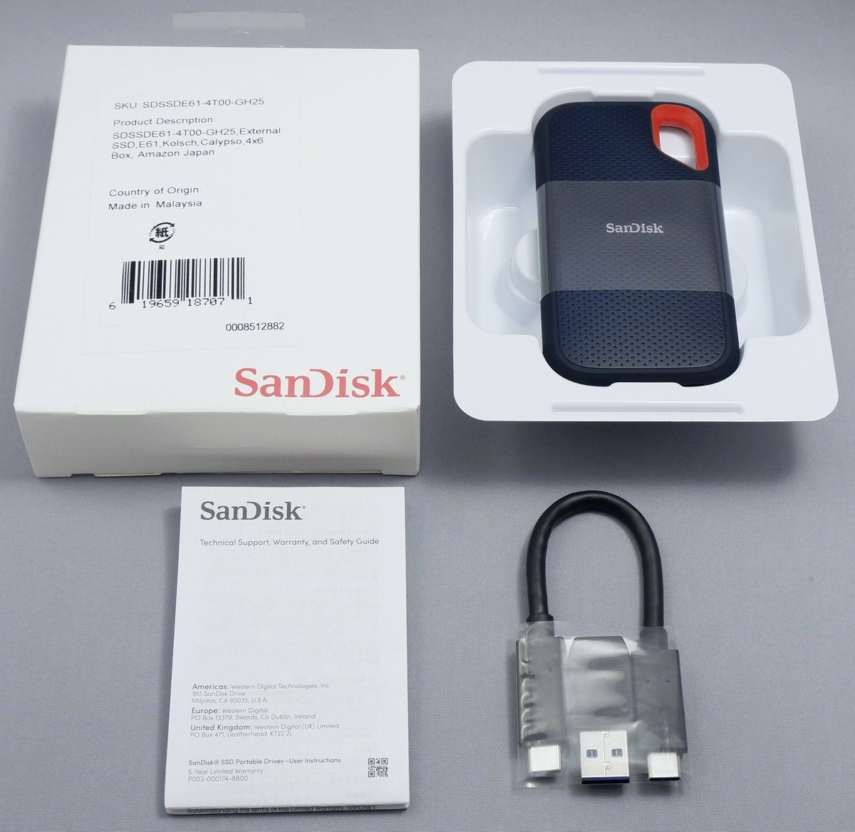 SanDisk Extreme V2 4TB USB3 2(Gen2) ポータブルSSD 防滴 耐振 SanDisk Extreme V2 4TB USB3 2(Gen2) ポータブルSSD 防滴 耐振