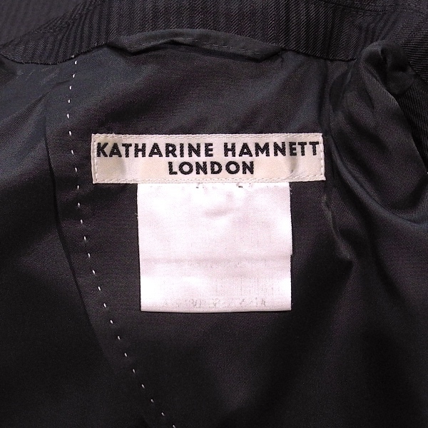  Katharine Hamnett дизайн полоса ламе блейзер выполненный в строгом стиле платье жакет серый L прекрасный товар 