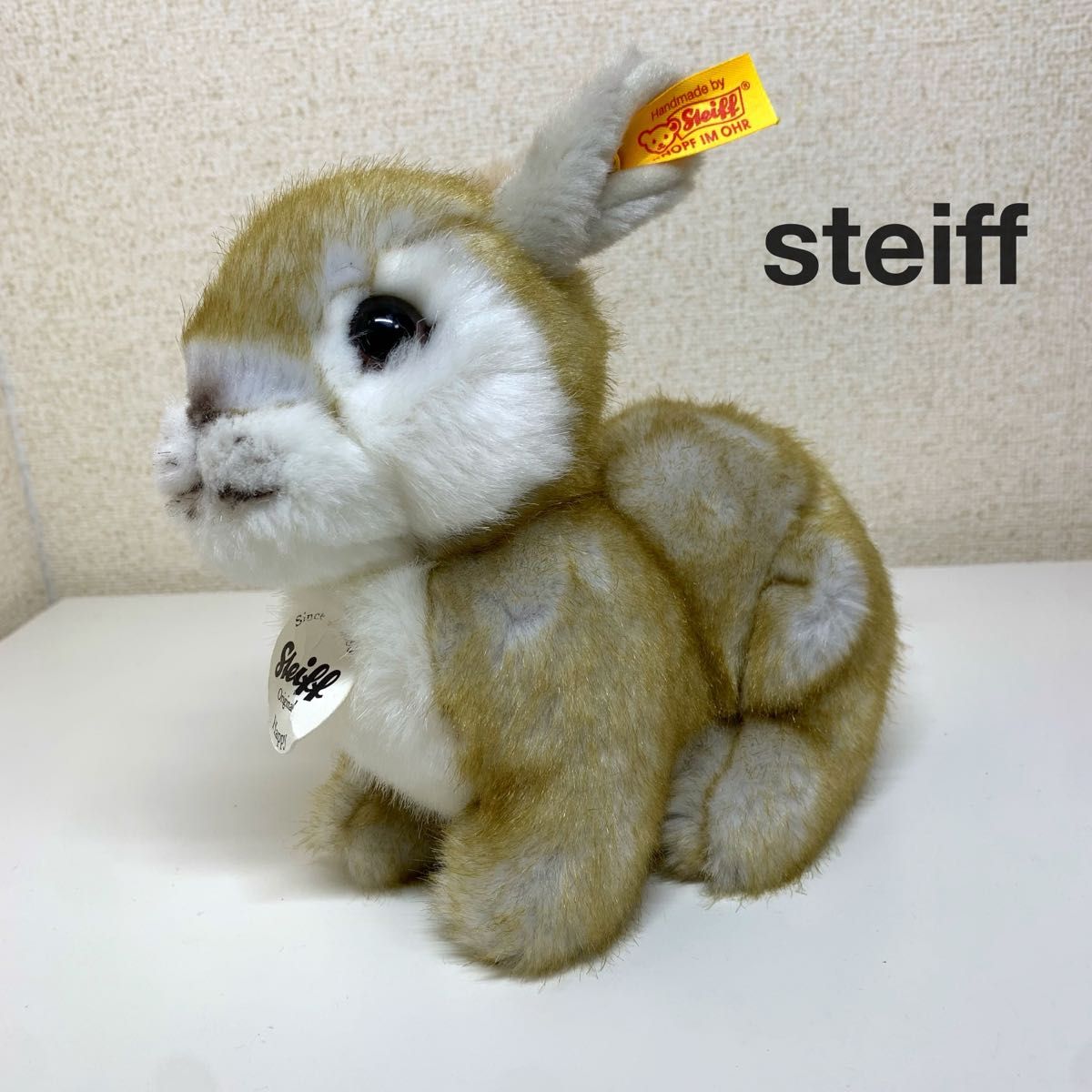 新品タグ付き steiff うさぎ ハッピーラビット ぬいぐるみ 人気 新品タグ付き steiff うさぎ ハッピーラビット ぬいぐるみ 人気