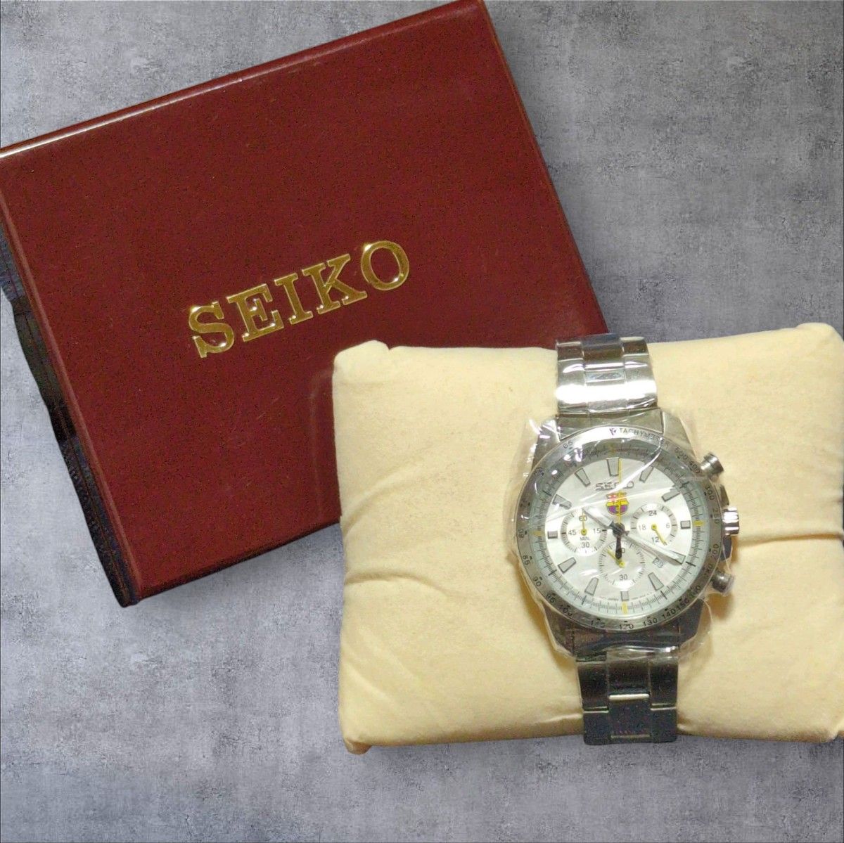 希少カラー SEIKO FC BARCELONA クロノグラフ クォーツ セイコー 希少カラー SEIKO FC BARCELONA クロノグラフ クォーツ セイコー