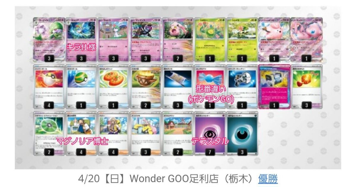 ポケモンカード サーナイトex 構築済みデッキ 優勝デッキ 60枚 ポケモンカード サーナイトex 構築済みデッキ 優勝デッキ 60枚