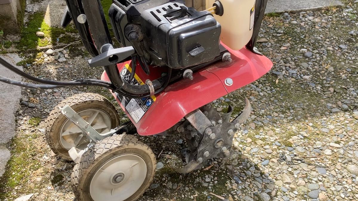 小型家庭用エンジン耕運機 中古品