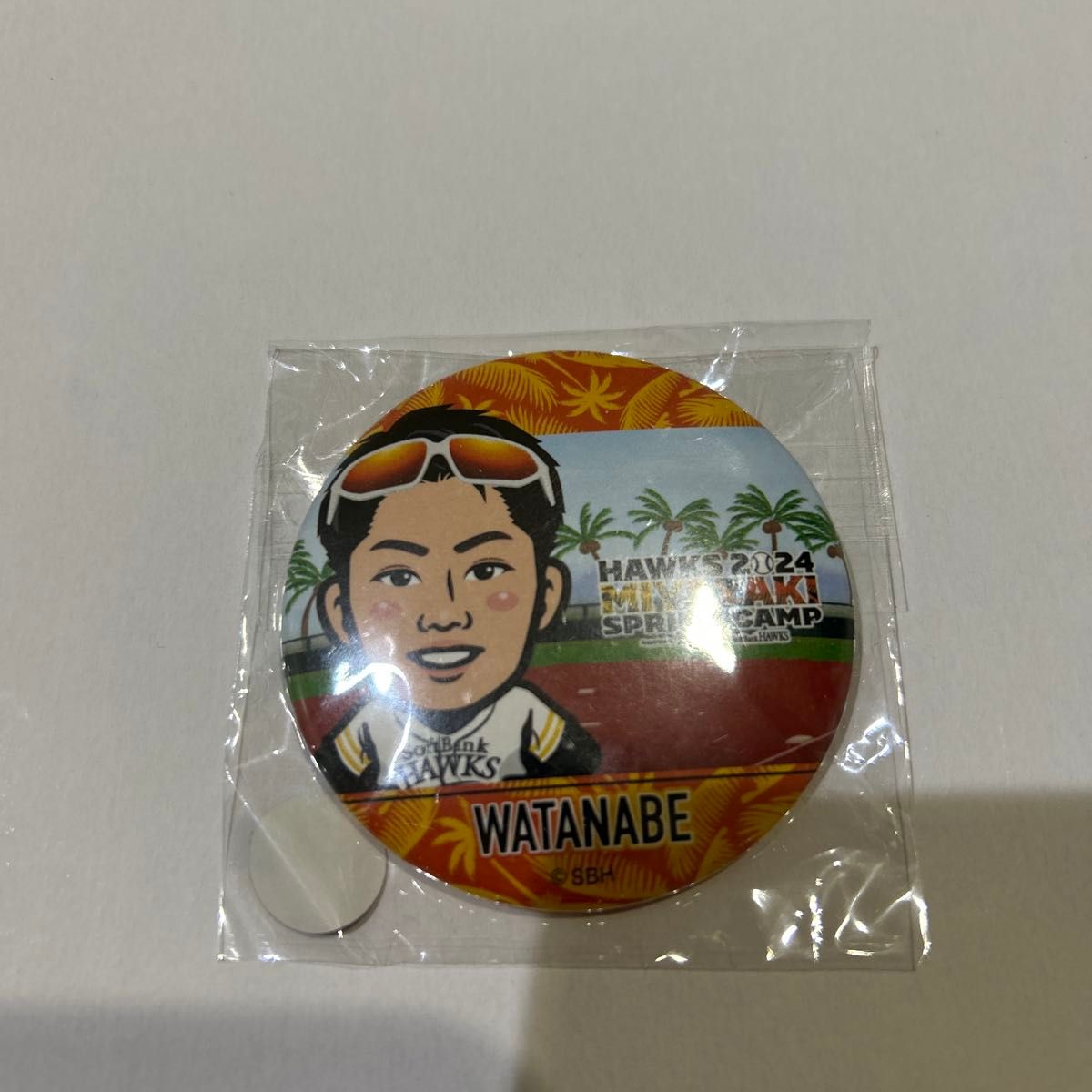 福岡ソフトバンクホークス 渡辺陸 缶バッジ 2024 宮崎キャンプ 福岡ソフトバンクホークス 渡辺陸 缶バッジ 2024 宮崎キャンプ