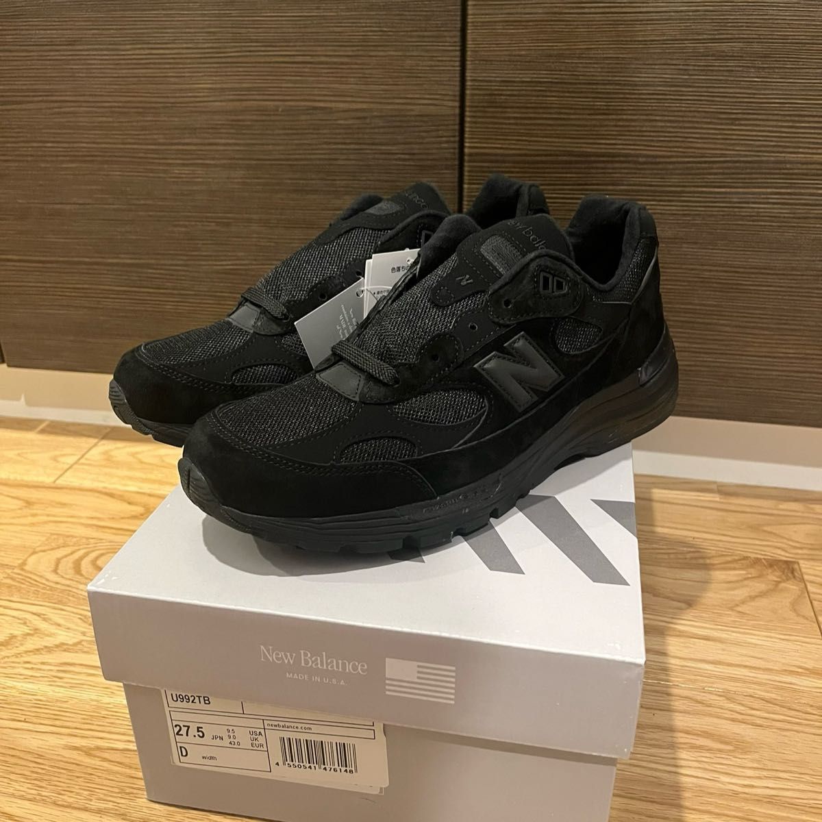 New Balance U992TB トリプルブラック 27 5cm 新品 New Balance U992TB トリプルブラック 27 5cm 新品