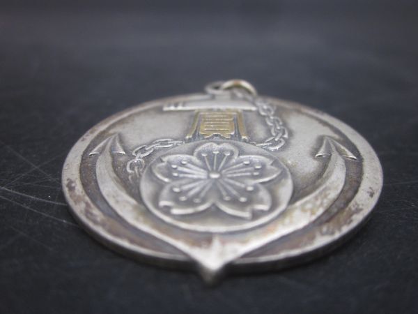 現状品 陸上自衛隊 幹部候補生学校 メダル バッジ SILVER.F 碇に