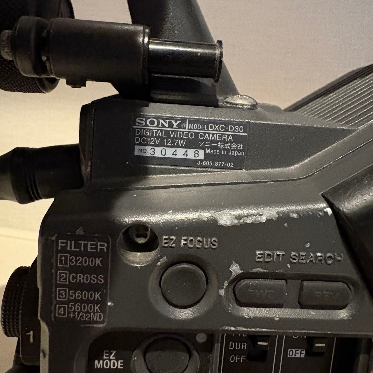 SONY ソニー 業務用ビデオカメラ ENGカメラ DXC-D30など VFつき SONY ソニー 業務用ビデオカメラ ENGカメラ DXC-D30など VFつき