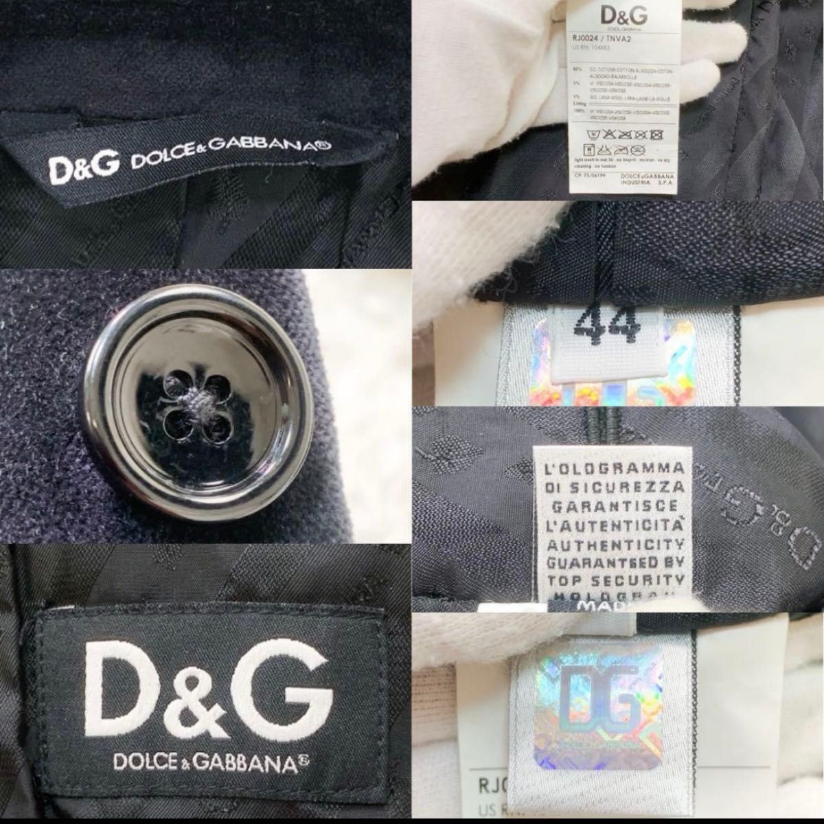 DOLCE&GABBANAドルチェ&ガッバーナテーラドジャケットベロアジ DOLCE&GABBANAドルチェ&ガッバーナテーラドジャケットベロアジ