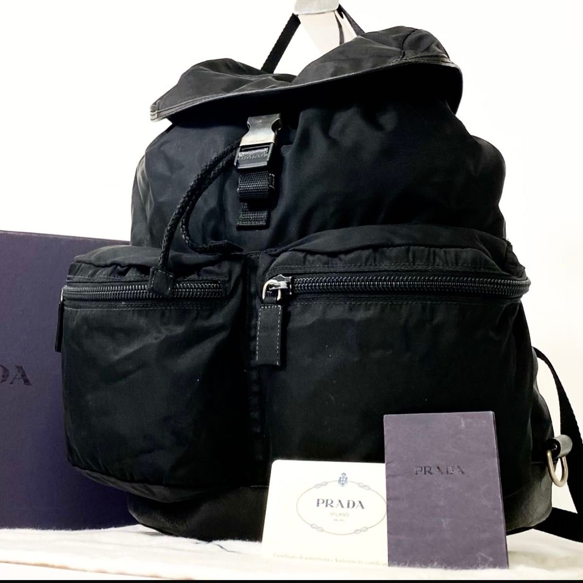 PRADA プラダバックパック リュックサック バッグ 三角ロゴ PRADA プラダバックパック リュックサック バッグ 三角ロゴ
