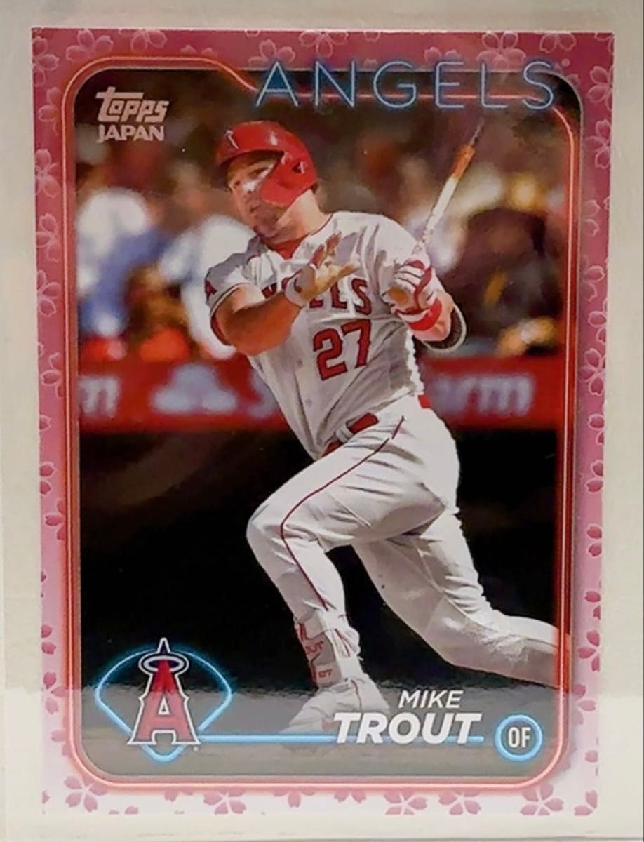 topps 2024 MLB Japan edition マイク・トラウト サクラパラレル topps 2024 MLB Japan edition マイク・トラウト サクラパラレル