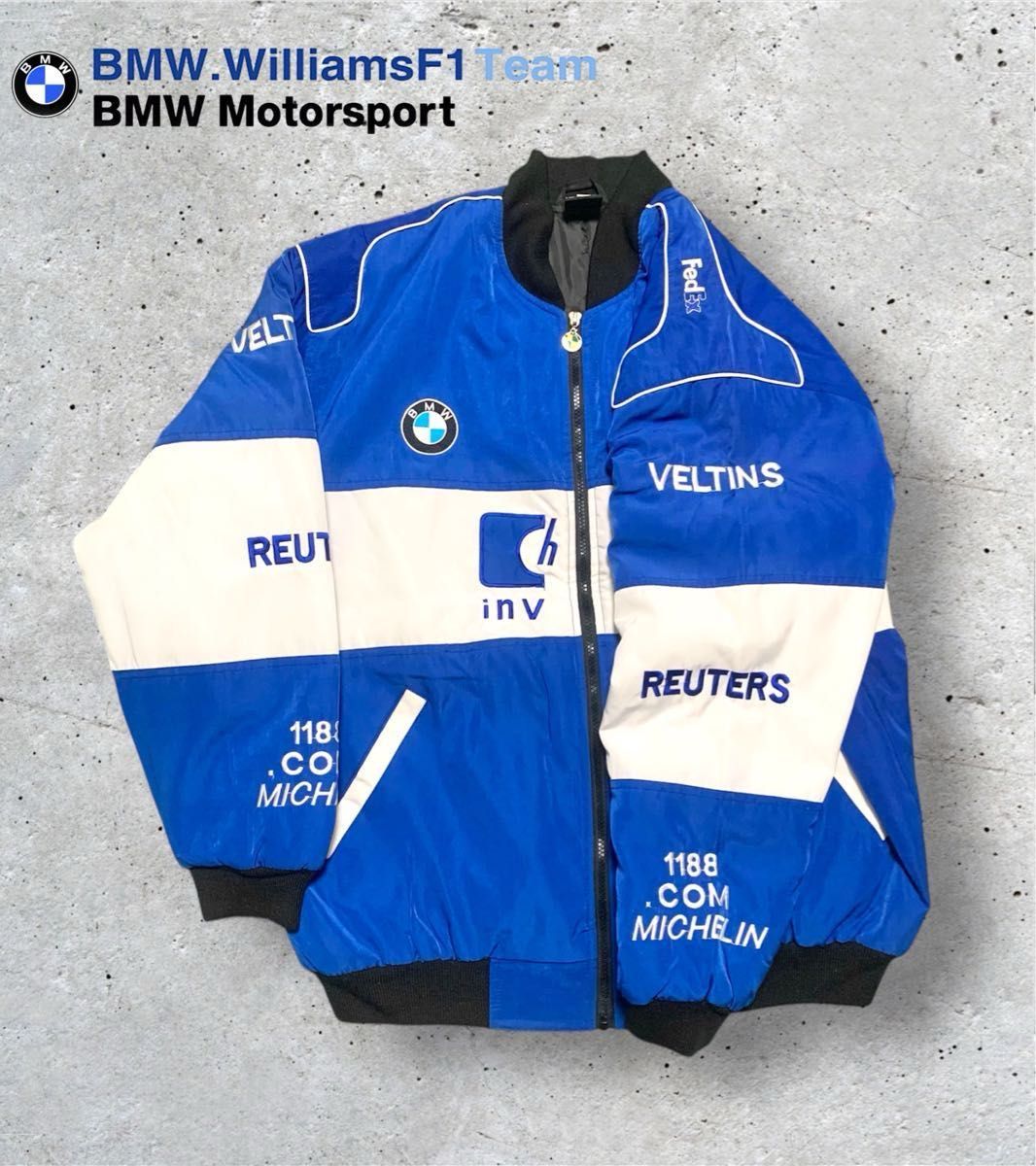 BMWブルゾン/ブルー/ホワイト/ Williams F1 Motor Sports BMWブルゾン/ブルー/ホワイト/ Williams F1 Motor Sports