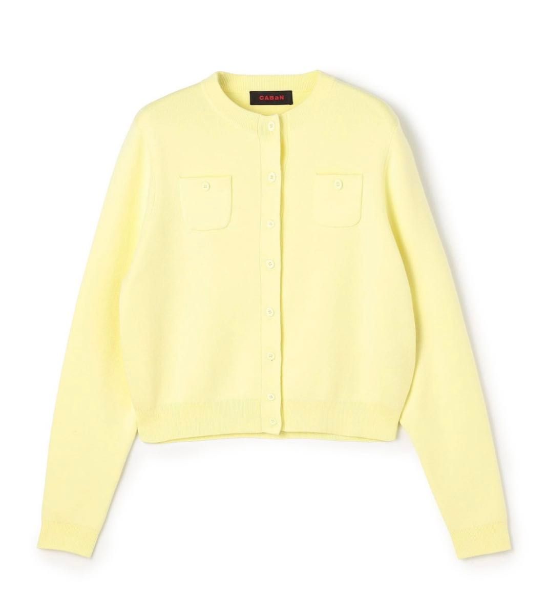 新品 CABaN コットンカシミヤ クルーネックカーディガン XS 新品 CABaN コットンカシミヤ クルーネックカーディガン XS