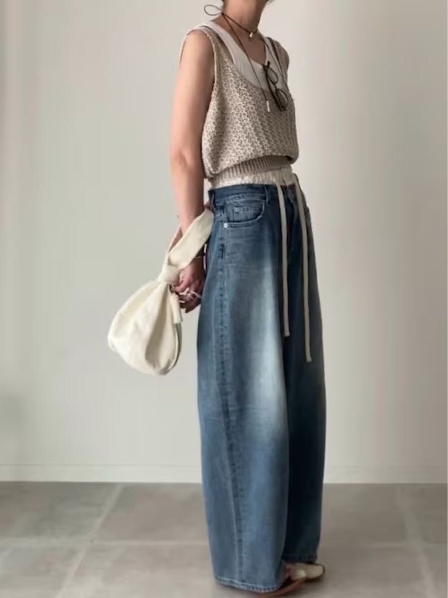 TODAYFUL Layered Waist Denim 新品未使用 完売品 25サイズ TODAYFUL Layered Waist Denim 新品未使用 完売品 25サイズ