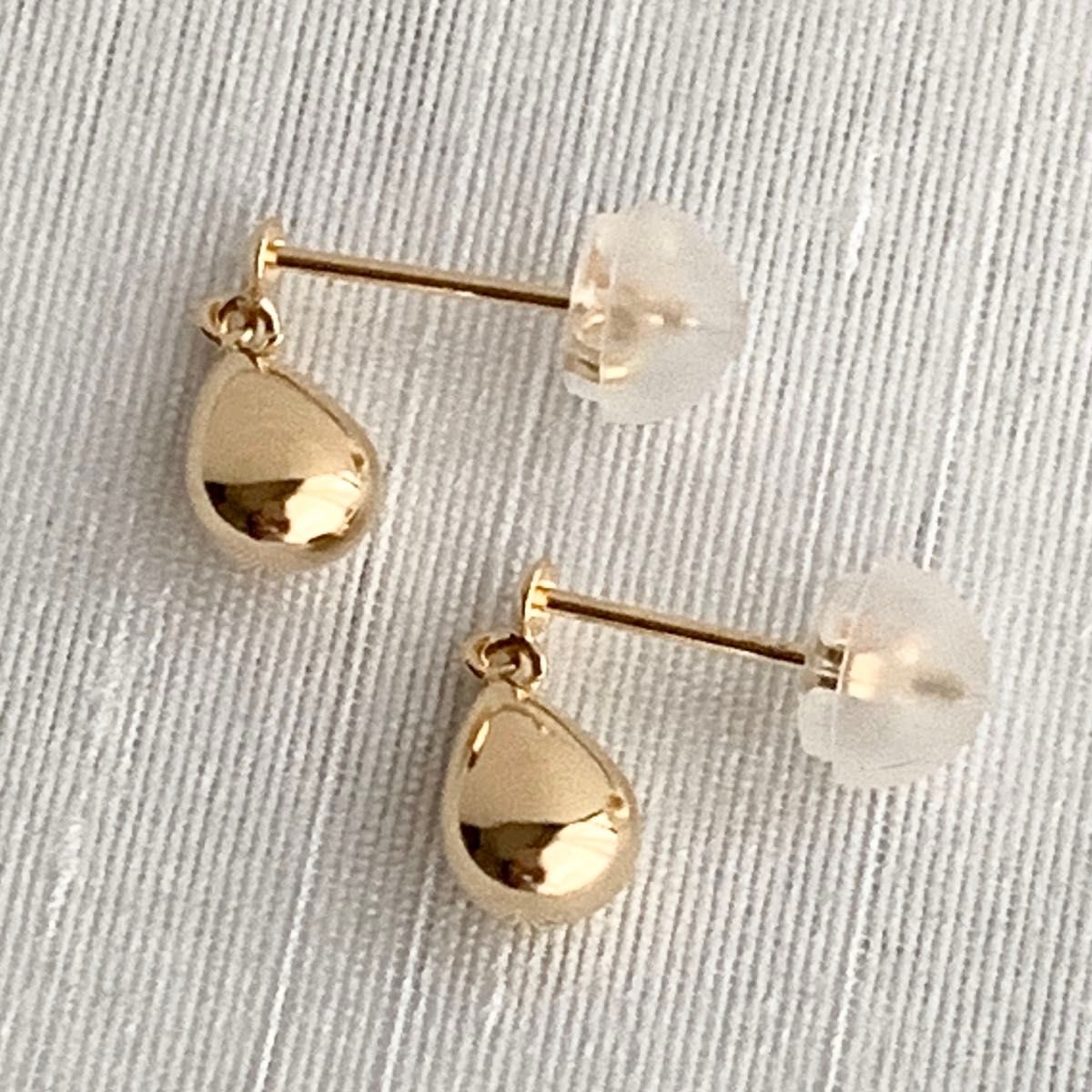 地金 18金【ティアドロップ ピアス】Yゴールド 日本製 K18刻印入 地金 18金【ティアドロップ ピアス】Yゴールド 日本製 K18刻印入