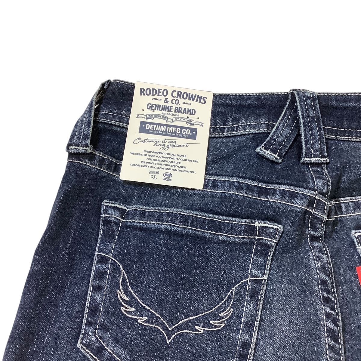 新品・タグ付】 RODEO CROWNS 27inch ダークブルー デニム 新品・タグ付】 RODEO CROWNS 27inch ダークブルー デニム