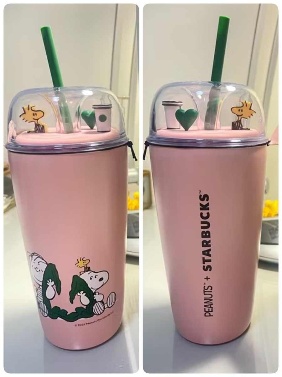スタバ スヌーピー ピンク ステンレスコールドカップタンブラー スタバ スヌーピー ピンク ステンレスコールドカップタンブラー