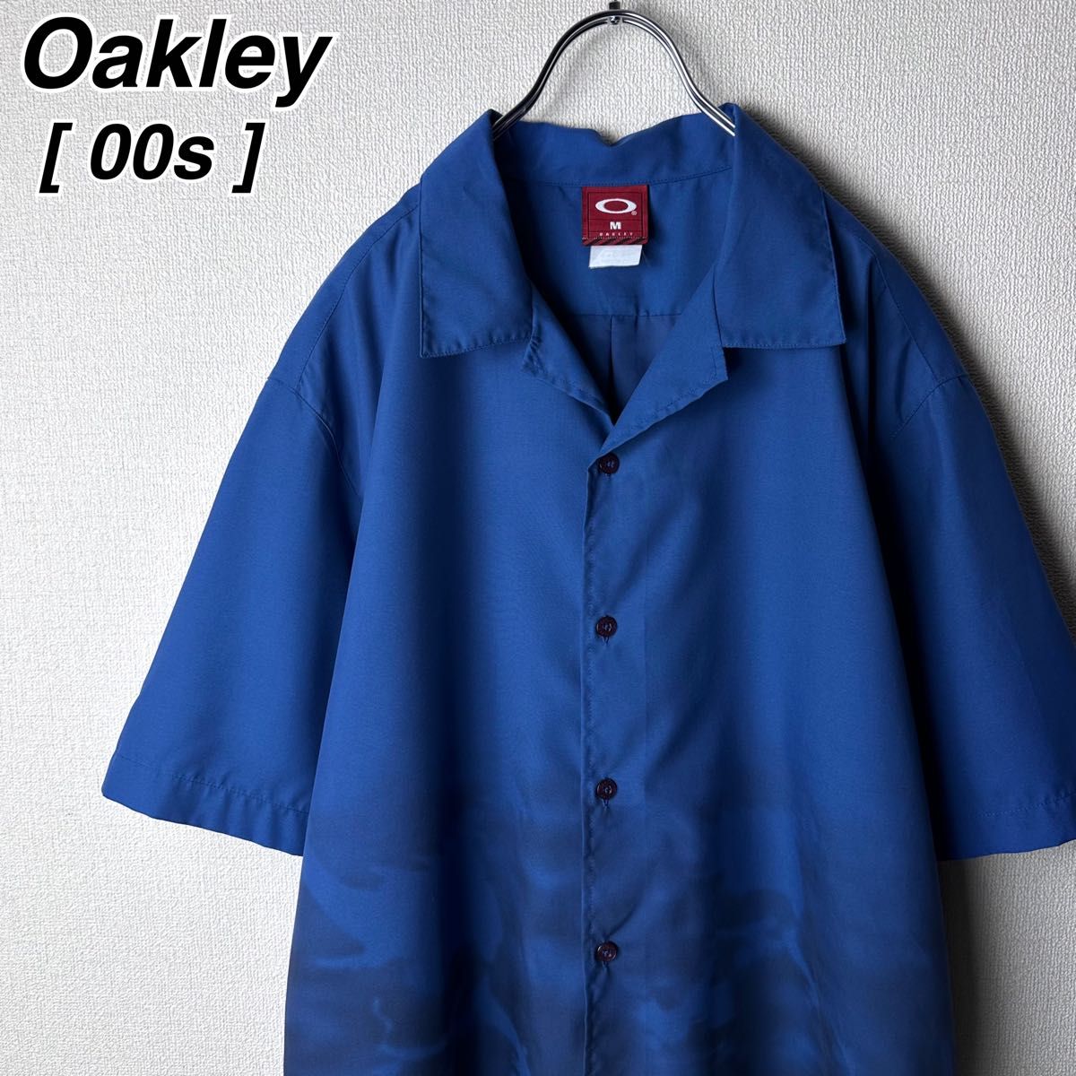00s Oakley 開襟シャツ スカルロゴ オープンカラーシャツ 00s Oakley 開襟シャツ スカルロゴ オープンカラーシャツ