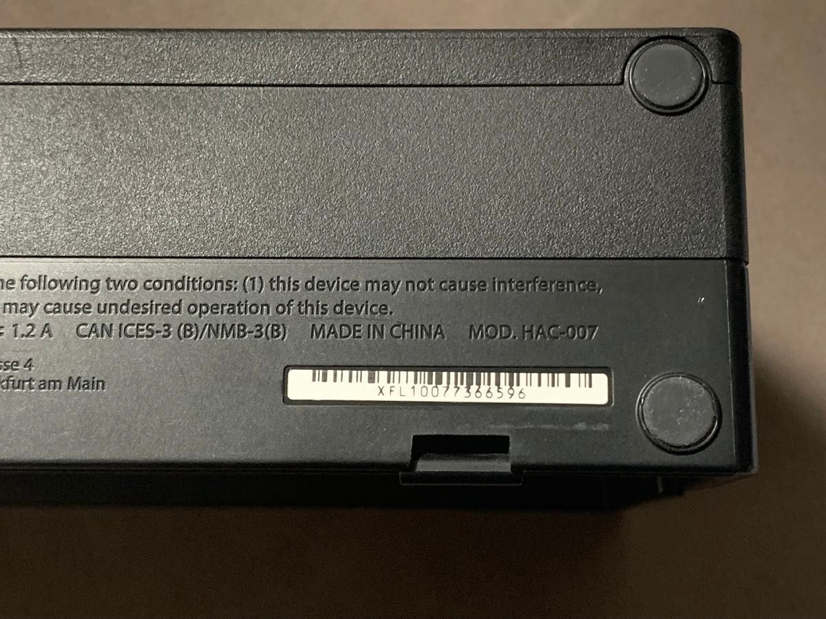 Nintendo Switch ドック ブラック HAC-007 裏蓋なし 任天堂 Nintendo Switch ドック ブラック HAC-007 裏蓋なし 任天堂