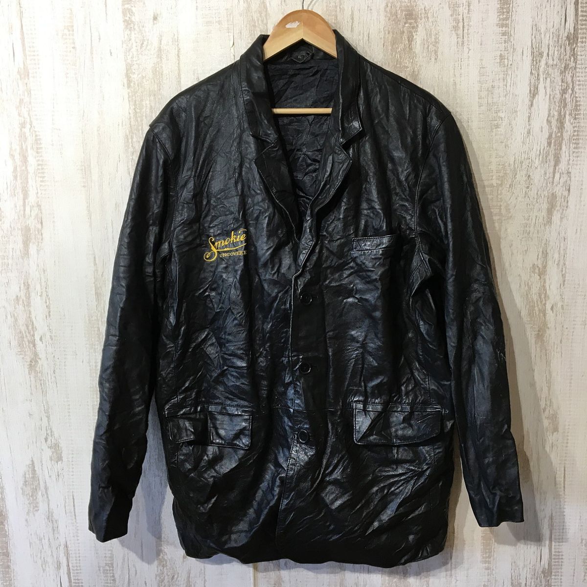 V327☆【ヴィンテージ 古着 レザージャケット】Smokie 革ジャン V327☆【ヴィンテージ 古着 レザージャケット】Smokie 革ジャン