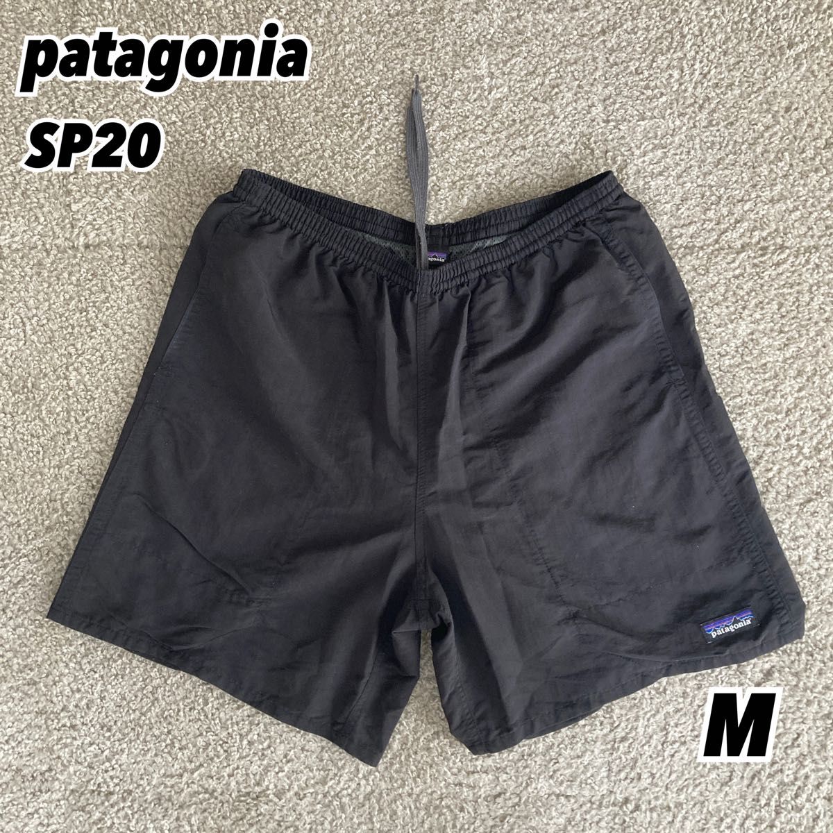 Patagonia バギーズロング 7インチ2020年モデル BLK Mサイズ Patagonia バギーズロング 7インチ2020年モデル BLK Mサイズ
