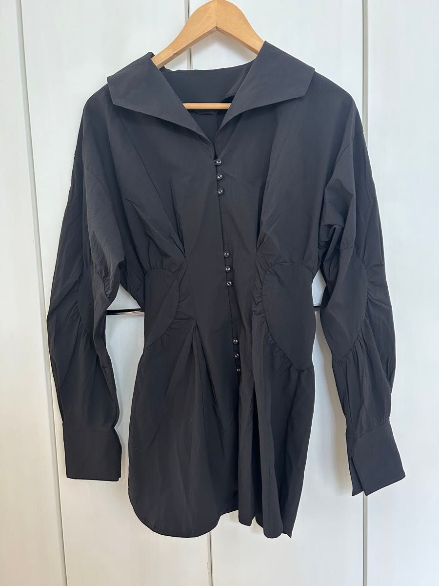 Ameri HEART GATHERED WAIST SHAVE BLOUSE|Yahoo!フリマ(旧 Ameri HEART GATHERED WAIST SHAVE BLOUSE|Yahoo!フリマ(旧