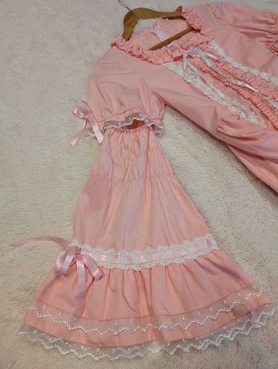 bodyline ロリータ ワンピース ピンク Fサイズ フリフリ レース bodyline ロリータ ワンピース ピンク Fサイズ フリフリ レース