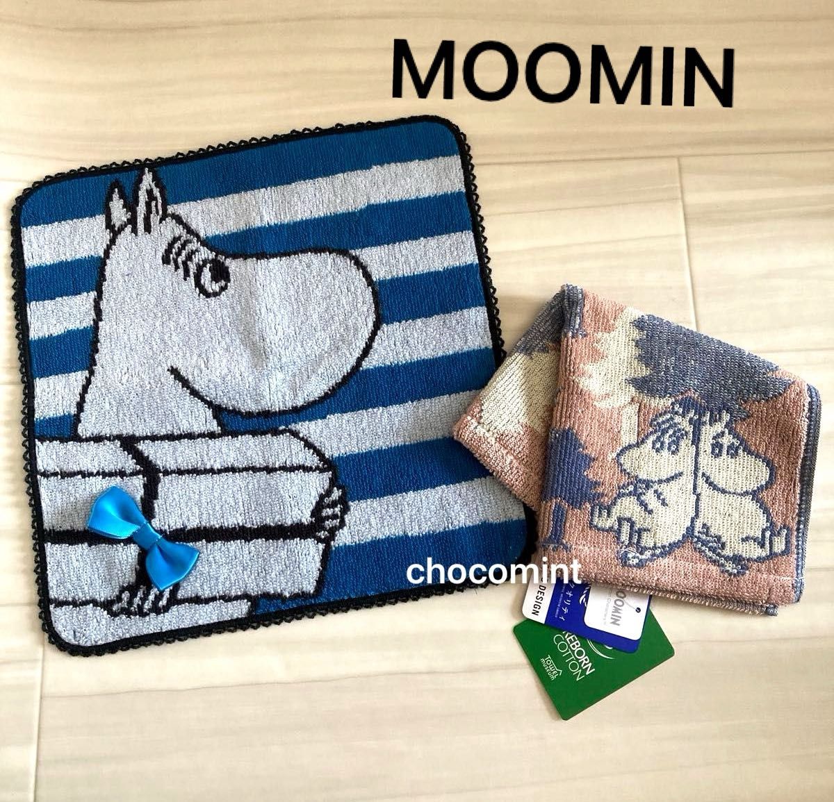 新品未使用 《ムーミン MOOMIN》タオルハンカチ2枚セット(ミニ 新品未使用 《ムーミン MOOMIN》タオルハンカチ2枚セット(ミニ