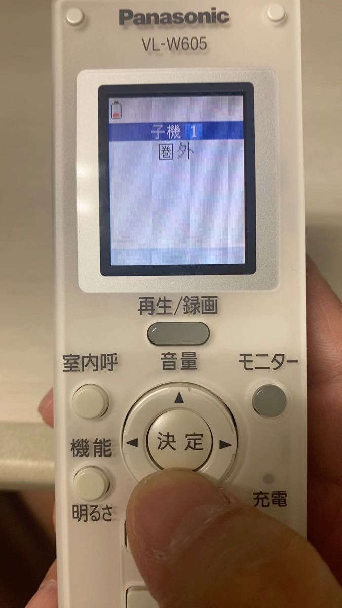 Panasonic テレビドアホン用ワイヤレスモニター子機 VL-W605