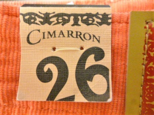 CIMARRON シマロン レディース ストレッチパンツ◆ CIM441-243 26 オレンジ コーデュロイ 15800円