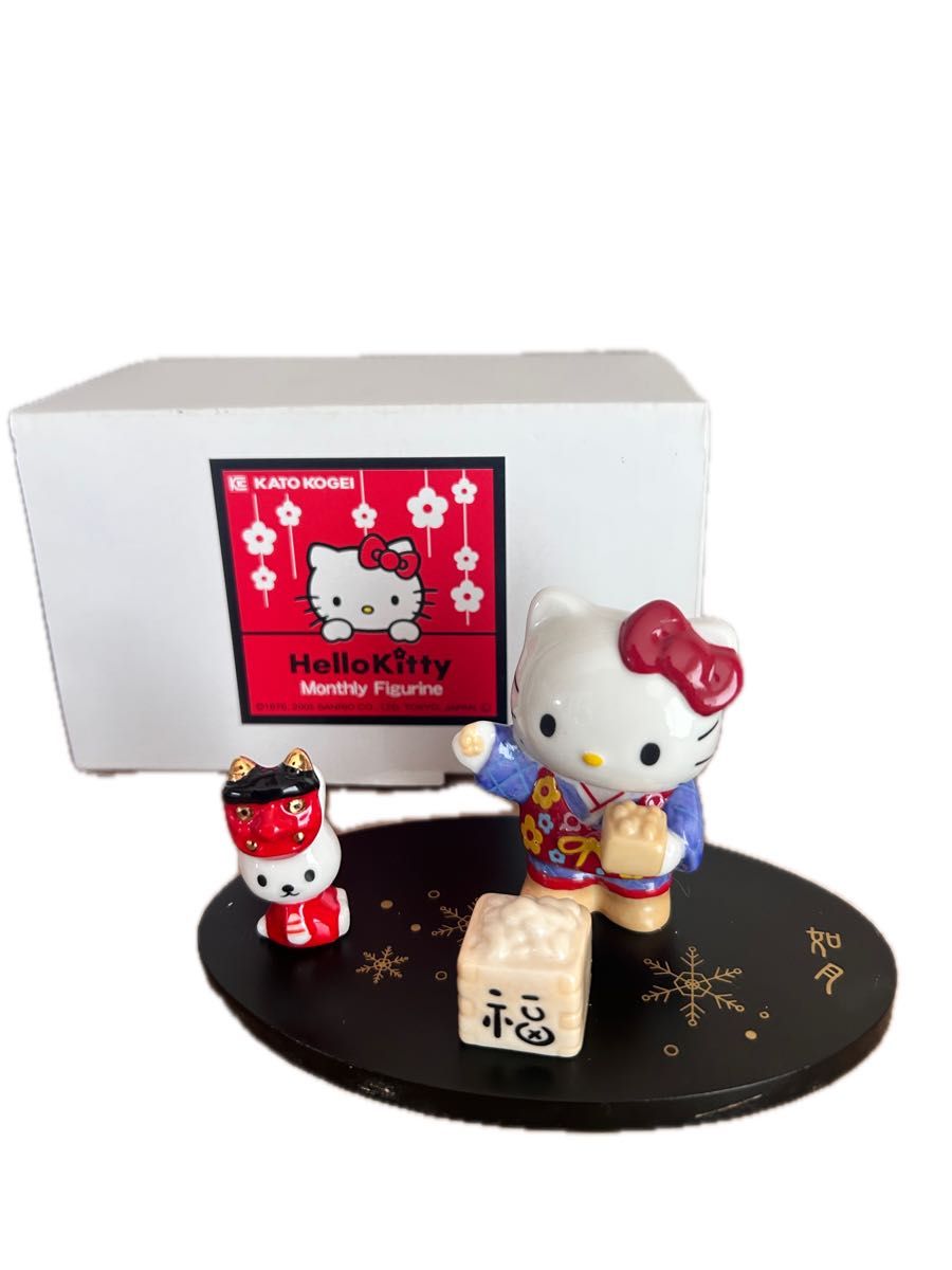 サンリオ キティちゃん 置物 インテリア 陶器 ハローキティ サンリオ キティちゃん 置物 インテリア 陶器 ハローキティ
