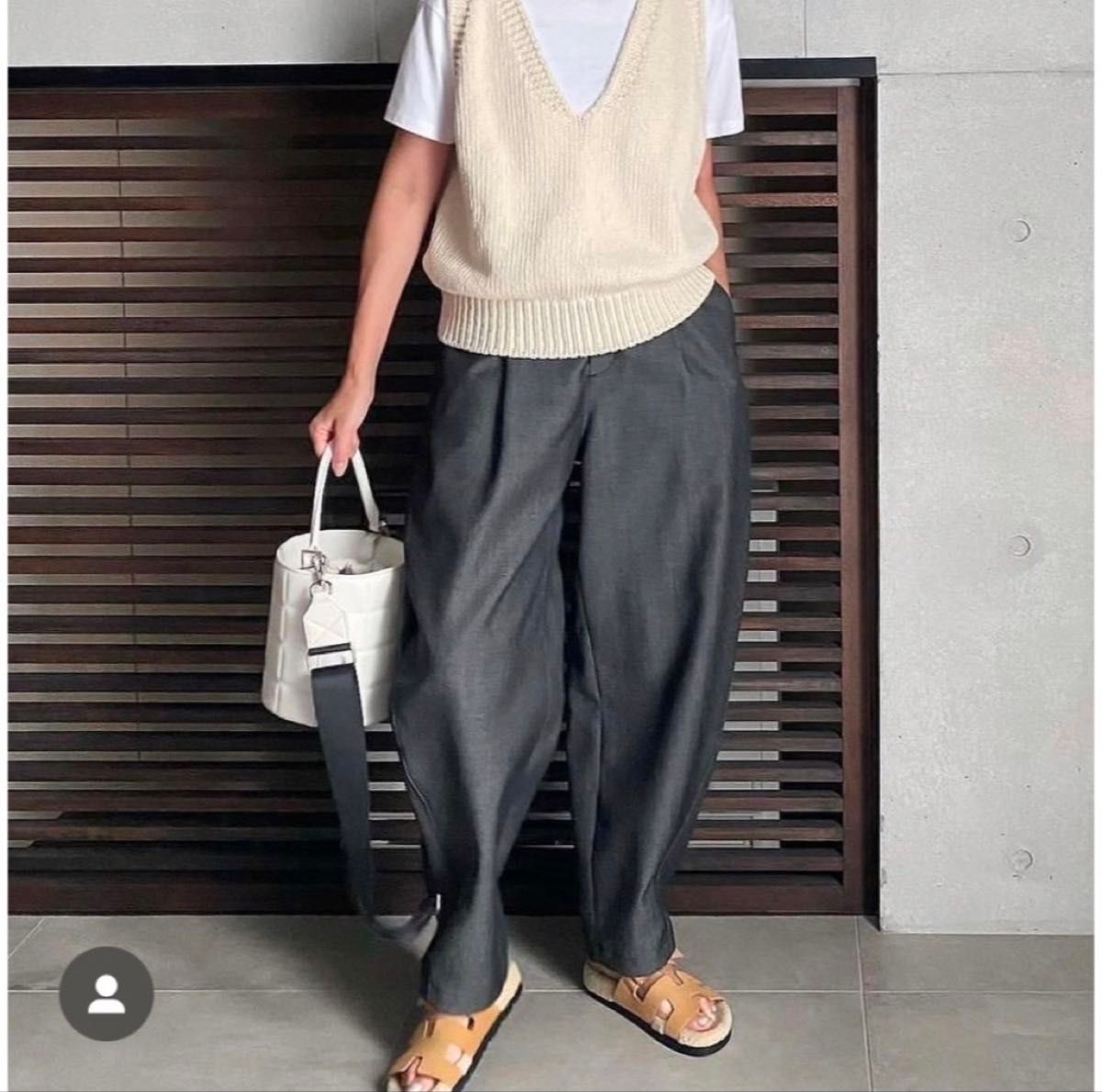 LOHEN ローヘン デニムライクフォルムパンツ グレーインディゴ LOHEN ローヘン デニムライクフォルムパンツ グレーインディゴ