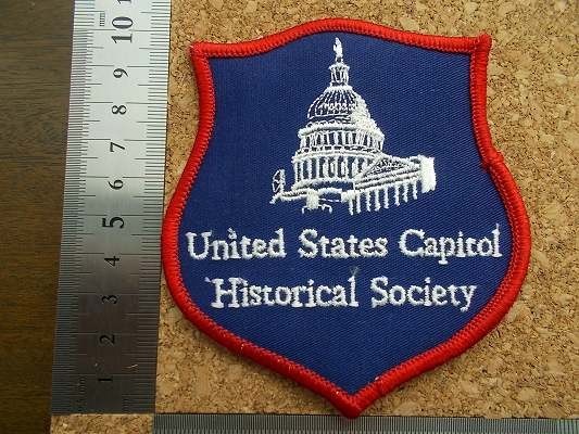 80s アメリカ合衆国議会議事堂United States Capitol Historical Societyビンテージ刺繍ワッペン/カスタム政治パッチ古着USAアメリカ土産_画像9