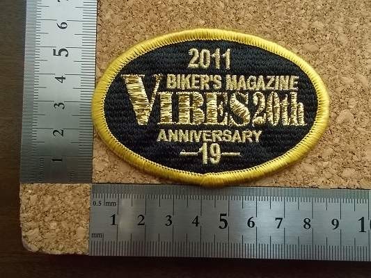 2011年 第19回 VIBES バイブズ ミーティング20周年記念ワッペン パッチ刺繍ワッペン/ハーレーダビッドソンharley davidsonツーリングA_画像5