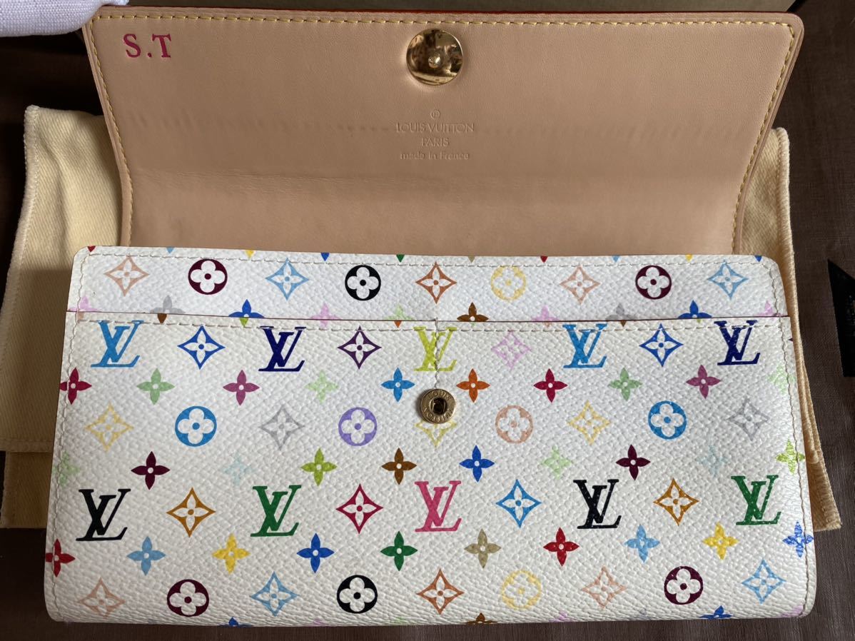 LOUIS VUITTON ポルトフォイユ・サラNM M93532 モノグラム・マルチカラー　ブロン　長財布　ルイ・ヴィトン_画像6